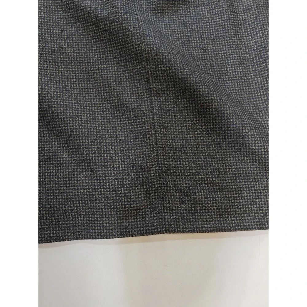 Givenchy Vintage Mens Brown Check Blazer Sport Coat 44L Made in USA 3 Button